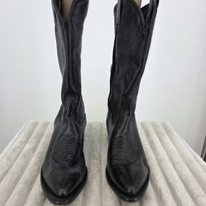 Tony Lama Black Western Leather Boots